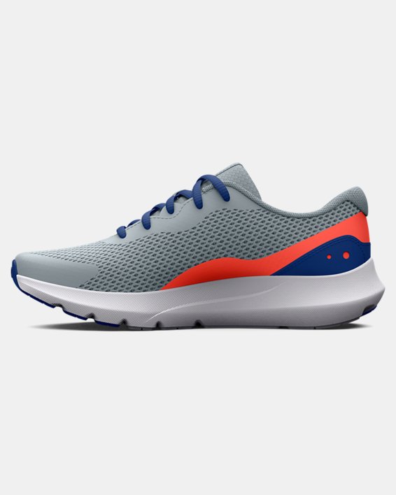 Boys' Grade School UA Surge 3 Running Shoes in Blue image number 1
